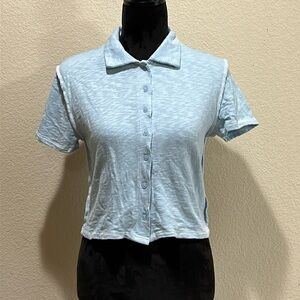 Forever 21 Light Blue Button Up